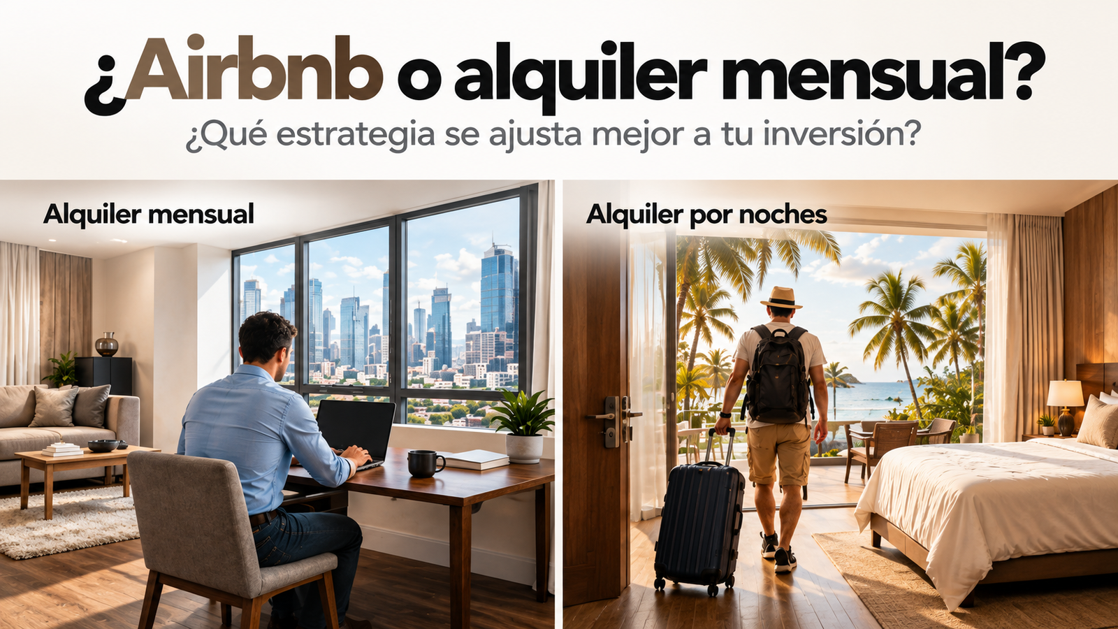 ¿Airbnb o Alquiler Mensual? La decisión que todo inversionista inmobiliario debe pensar dos veces